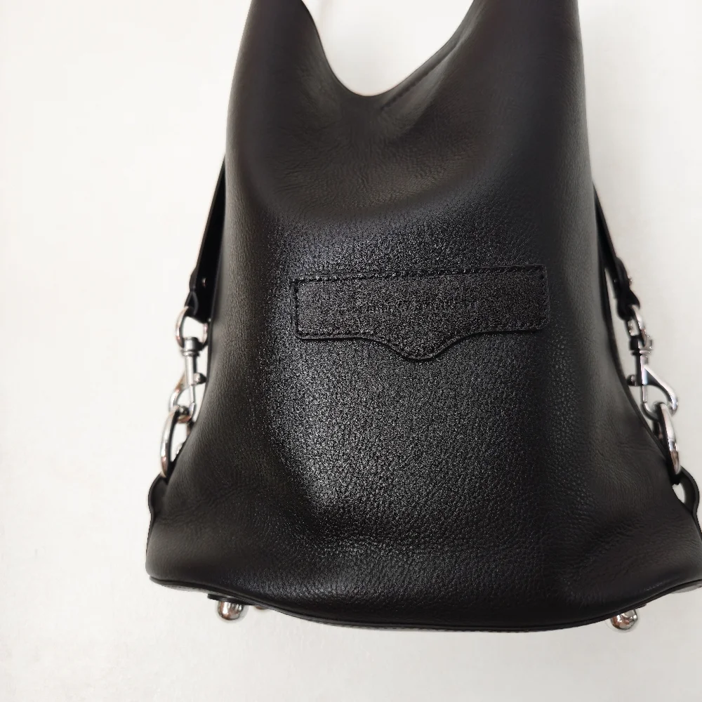 Rebecca Minkoff Black Utility Convertible Bucket Bag - Picture 6 of 15